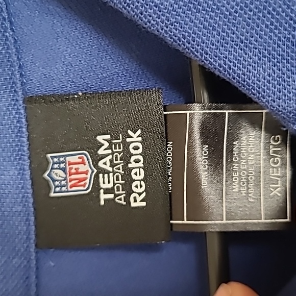 New York Giants Mens Polo Shirt Reebok Licensed NFL Team Apparel Size XL - Picture 7 of 15